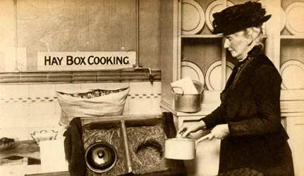 Hay box cooking, First World War