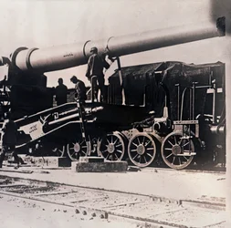 Heavy Artillery on a Train