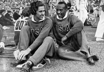 Helen Stephens and Jesse Owens, American Athletes, Berlin Olympics