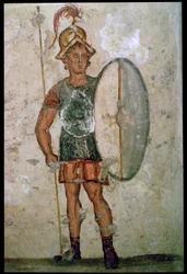 Hellenistic Wall-Painting of a Soldier