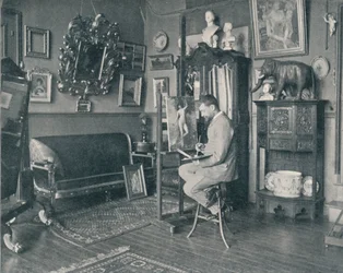 Henri Gervex in His Studio, c1897