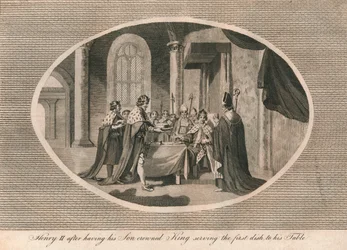 Henry II, After Having His Son Crowned King, Serving the First Dish to His Table