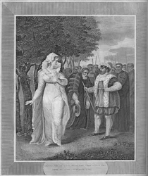 Henry VIII in rage with the Chancellor Who Came To Seize Catherine Parr