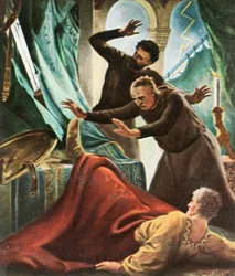 Henry V is Hit by Lightning in the Imperial House at Goslar