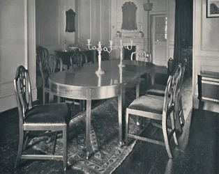 Hepplewhite Mahogany Dining-Room Furniture