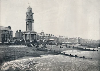 Herne Bay - The Front, Showing Clock Tower
