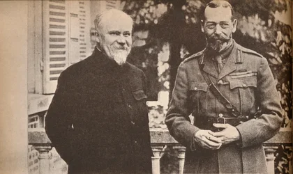 His Majesty with President Poincare at The British General Headquarters in France