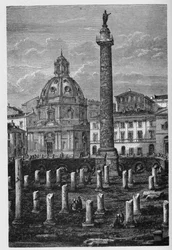 History of Ancient Rome. Rome Engravings of 1872