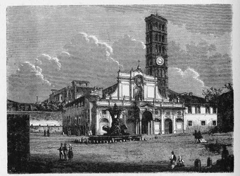 History of Ancient Rome. Santa Maria in Cosmedin is a minor basilica church in Rome, Italy. It is located in the rione of Ripa