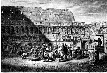 History of Ancient Rome. The Lenten Sermon of the Inside of the Colosseum