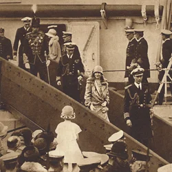 Home Again - The Duke and Duchess Landing at Portsmouth June 27, 1927, 1937