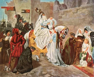 Homecoming of Eberhard of Württemberg after the battle of Döffingen, 1388
