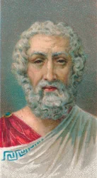 Homer, 1st-2nd century, Roman poet, from Baiae, Campania, Italy