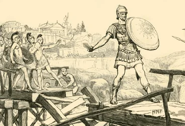 Horatius Cocles Defending The Bridge