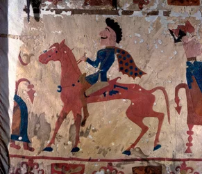 Horseman, Pazyryk Felt Artefact Carpet Detail, 5th or 4th Century BC