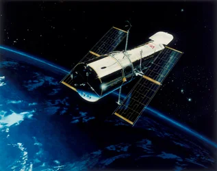 Hubble Space Telescope in Orbit