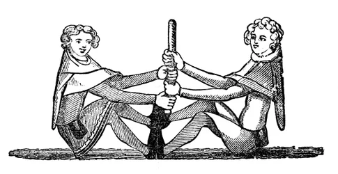 Human Quintain Contest