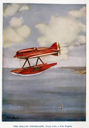 Macchi monoplane seaplane, Schneider Trophy, September 1929