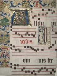 Illuminated Capitals and Border