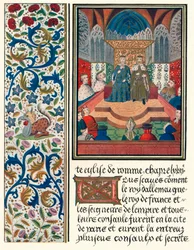 Illuminated page, with bordering, c1480 1905