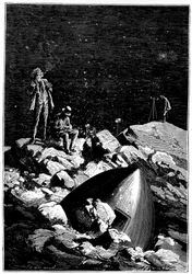 Illustration from De la Terre à la Lune by Jules Verne, 1865
