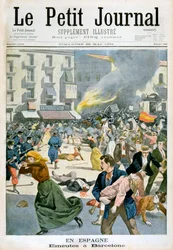 In Spain, Riots break out in Barcelona, 1901