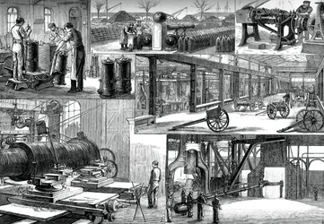 In the Royal Arsenal, Woolwich, c1880
