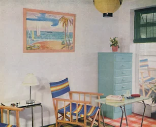 In this small London flat use has been made of inexpensive furniture