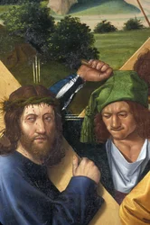 Indre & Loire No. 177 - Chateau de Loches - (Detail) of the Altarpiece of the Crucifixion - School of Jean Fouquet - 1485