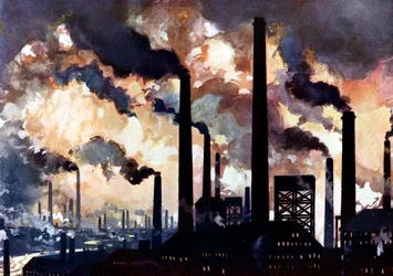 Industrial Pollution, Sheffield, Yorkshire, c1925