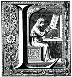 Initial letter L, 1870