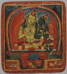 Initiation Card Tsakalis: Amoghasiddhi, early 15th century
