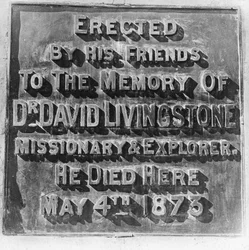 Inscription on the Monument to David Livingstone, Zambia, Africa