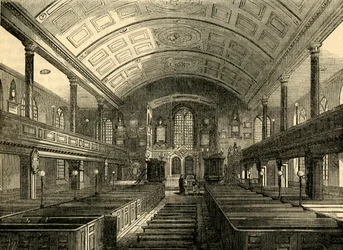 Interior of Kensington Church, 1850