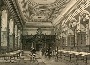 Interior of Stationers Hall, 1876
