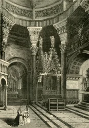 Interior of the Cathedral of Spalatro Formerly Temple of the Palace of Diocletian
