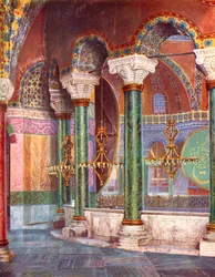 Interior of the Church of S. Sophia, Istanbul, Turkey