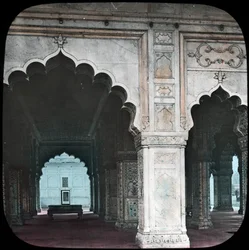 Interior of the Diwan-i-Khas, Red Fort, Delhi, India
