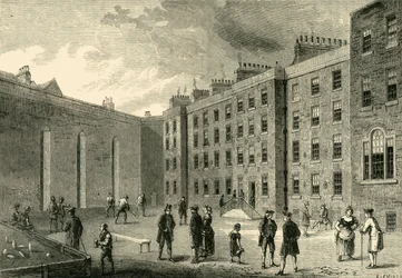 Interior of the Fleet Prison - The Racket-Court