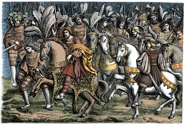 Interview between Francis I and Henry VIII on the Field of the Cloth of Gold