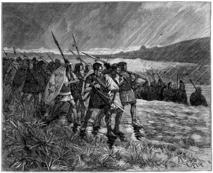 Invasion of the Alans or Visigoths, Gaul, Early 5th Century 1882-1884