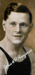 JCP Besford, Champion swimmer, 1935