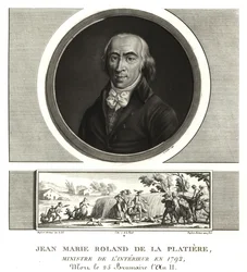 Jean Marie Roland de la Platiere, Minister of the Interior