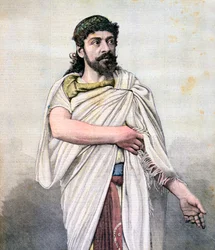 Jean Mounet-Sully as Oedipus in Oedipus Rex, Comédie Française