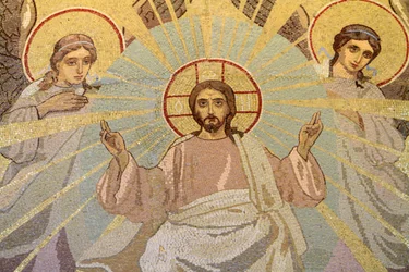 Jesus Christ, Church of the Saviour on Spilled Blood or Church of Resurrection, Saint Petersburg, Russia