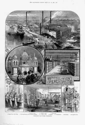 Joseph Crosfield & Sons soap factory at Bank Quarry, Warrington, Cheshire, 1886