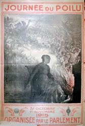 Journée du Poilu, 31 October-1 November 1915, French World War I Poster