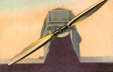 Junkers metal propeller with adjustable paddle blades