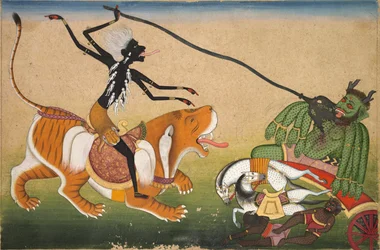 Kali Attacking Nisumbha