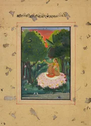 Kamod Ragini, Folio from a Ragamala